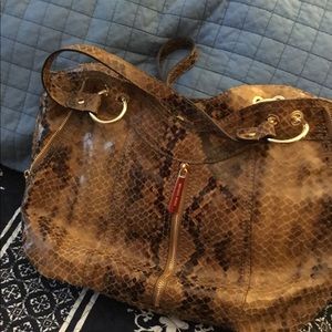 Michael Kors leather print bag